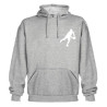 Sweat Capuche Rugby Essentiels Gris