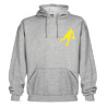 Sweat Capuche Rugby Essentiels Gris