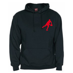 Sweat Capuche Rugby Essentiels Noir
