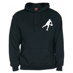 Sweat Capuche Rugby Essentiels Noir