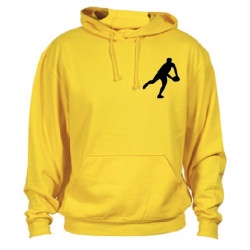 Sweat Capuche Rugby Essentiels Jaune