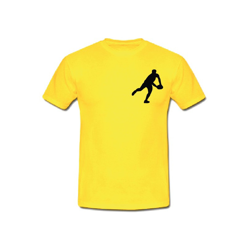 Tee shirt Rugby Essentiels Jaune