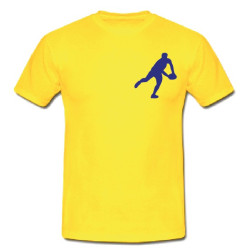 Tee shirt Rugby Essentiels Jaune