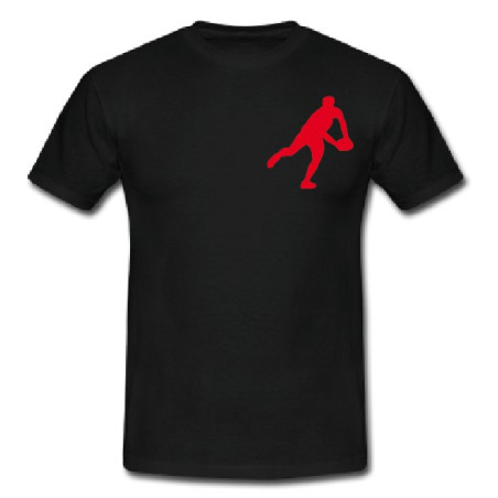 Tee shirt Rugby Essentiels Noir
