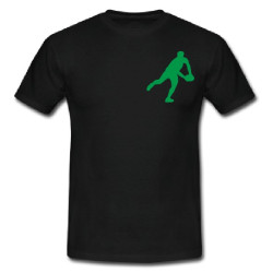 Tee shirt Rugby Essentiels Noir