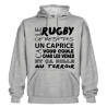 Sweat Capuche Rugby Terroir Gris