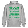 Sweat Capuche Rugby Terroir Gris