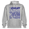 Sweat Capuche Rugby Terroir Gris