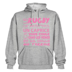 Sweat Capuche Rugby Terroir Gris