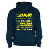 Sweat Capuche Rugby Terroir Bleu marine