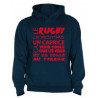 Sweat Capuche Rugby Terroir Bleu marine