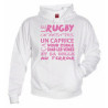 Sweat Capuche Rugby Terroir Blanc