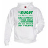 Sweat Capuche Rugby Terroir Blanc