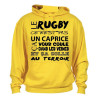 Sweat Capuche Rugby Terroir Jaune