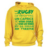 Sweat Capuche Rugby Terroir Jaune