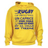 Sweat Capuche Rugby Terroir Jaune