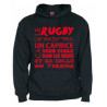 Sweat Capuche Rugby Terroir Noir