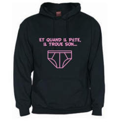 Sweat rugby Slip noir