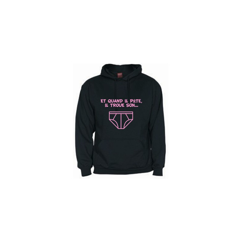 Sweat rugby Slip noir