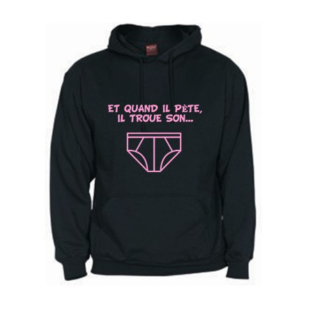 Sweat rugby Slip noir