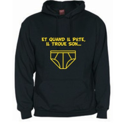 Sweat rugby Slip noir