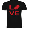 Tee shirt Love Rugby Noir