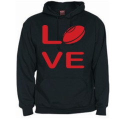 Sweat Love Rugby noir 