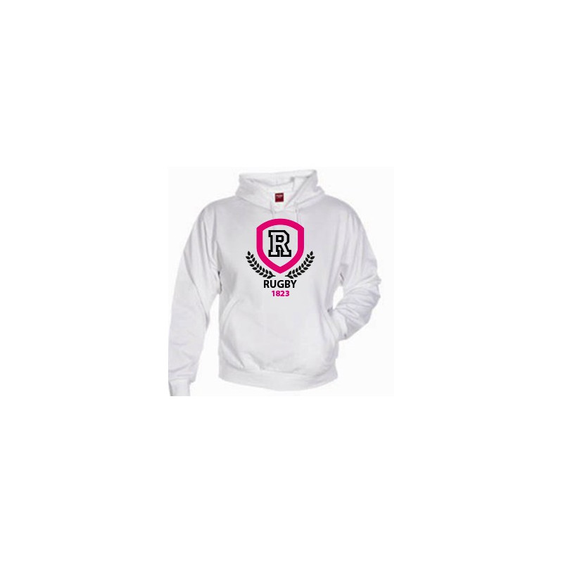 Sweat Rugby Laurier blanc