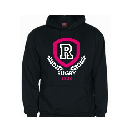 Sweat Rugby Laurier Noir 