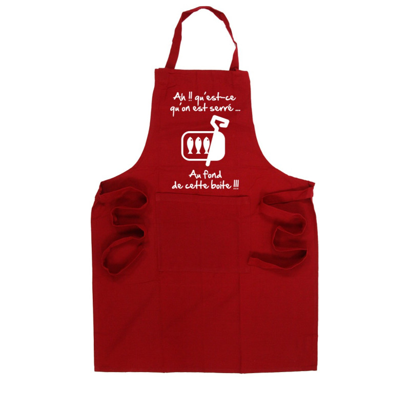 Tablier de cuisine Rugby "Sardines" 