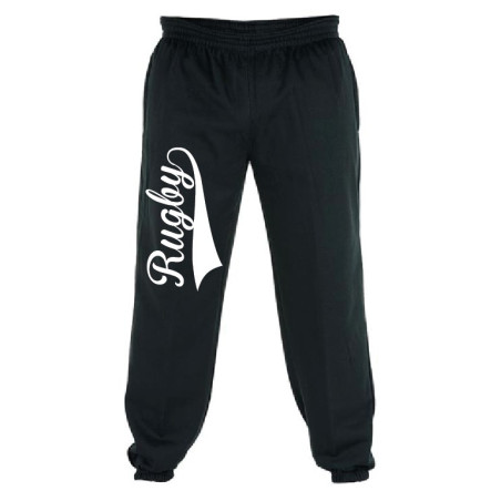 Bas de Jogging molleton Rugby Noir