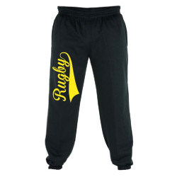 Bas de Jogging molleton Rugby Noir