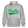 Sweat capuche Rugby Gris