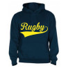 Sweat capuche Rugby Bleu Marine