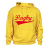 Sweat capuche Rugby Jaune