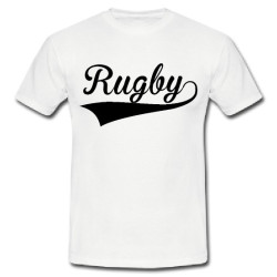 Tee shirt Rugby Blanc