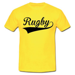 Tee shirt Rugby Jaune