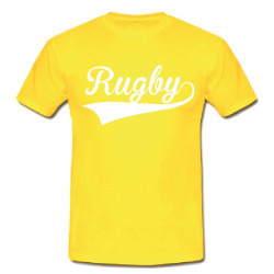 Tee shirt Rugby Jaune
