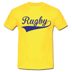 Tee shirt Rugby Jaune