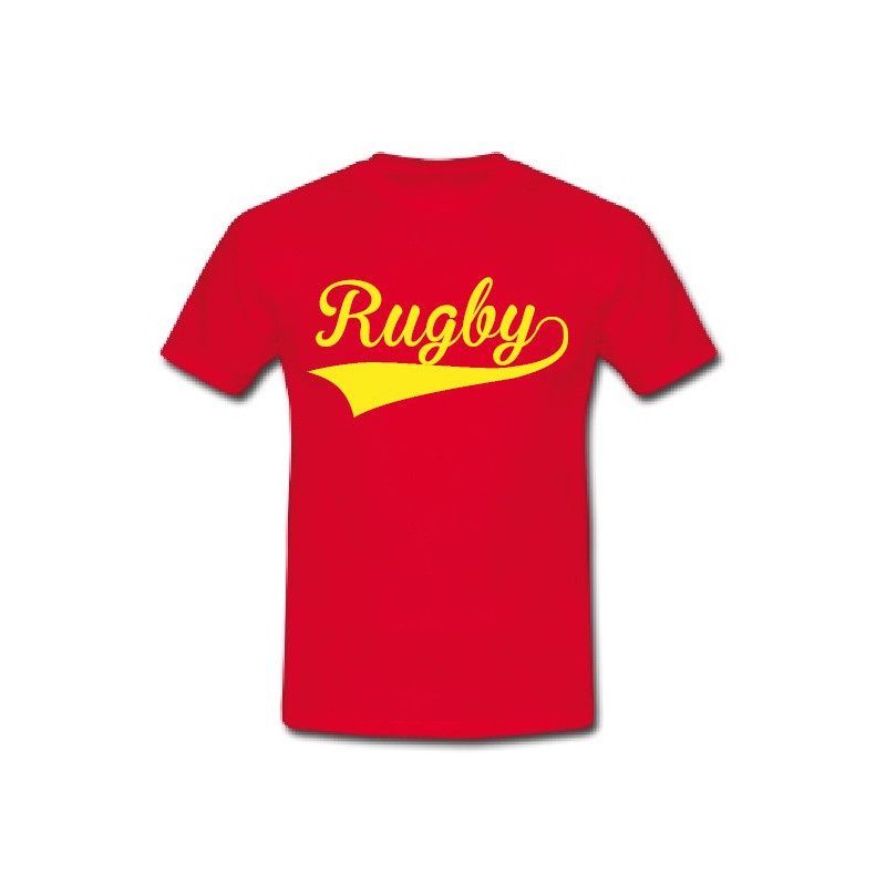Tee shirt Rugby Rouge