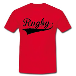 Tee shirt Rugby Rouge