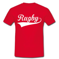 Tee shirt Rugby Rouge