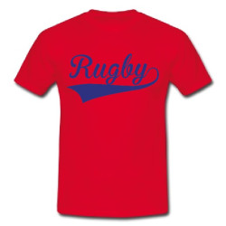 Tee shirt Rugby Rouge