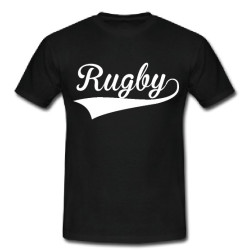 Tee shirt Rugby Noir