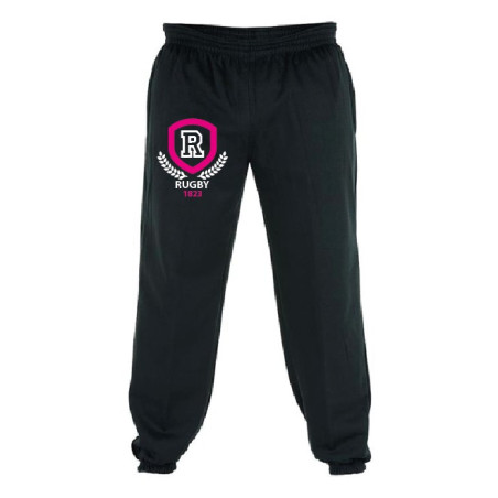Bas de Jogging molleton Rugby Laurier Noir