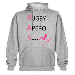Sweat capuche 3ème mi temps "R.A.S"
