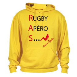 Sweat capuche 3ème mi temps "R.A.S"