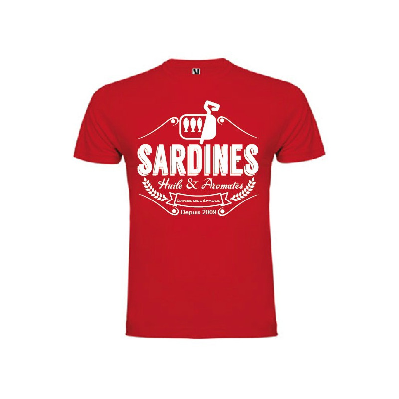 Tee Shirt Sardines 2 Rouge