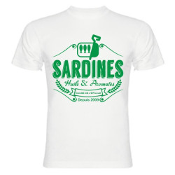 Tee Shirt Sardines 2 Blanc
