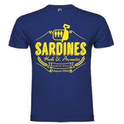 Tee Shirt Sardines 2 Bleu